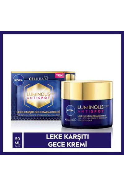 Luminous630 Leke Karşıtı Gece Bakım Kremi 50 ml Luminous630 Leke Karşıtı Gece Bakım Kremi 50 ml