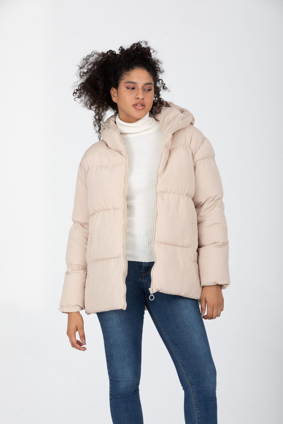 Kapüşonlu Unisex Regular Şişme Mont Kapüşonlu Unisex Regular Şişme Mont