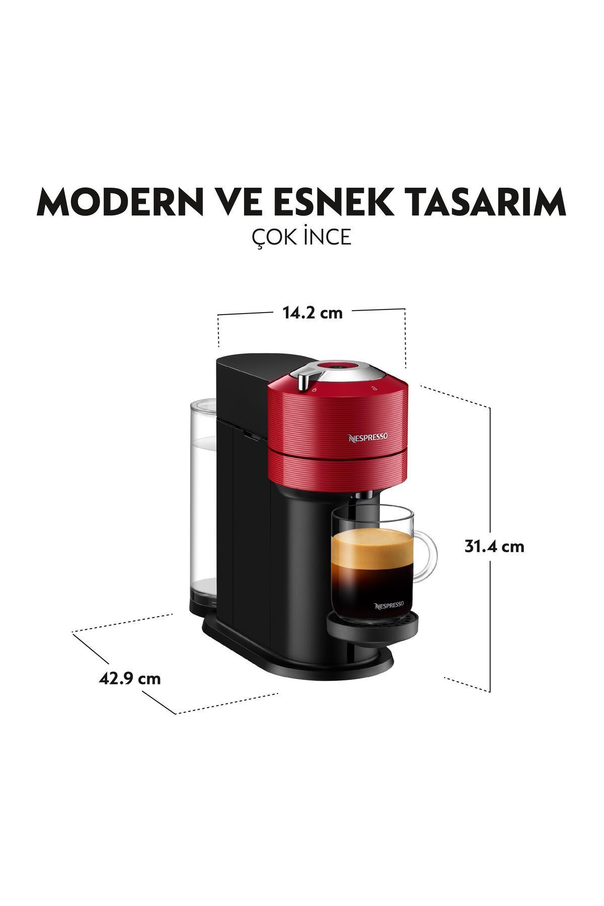 Vertuo Next C Red Kapsül Kahve Makinesi Vertuo Next C Red Kapsül Kahve Makinesi