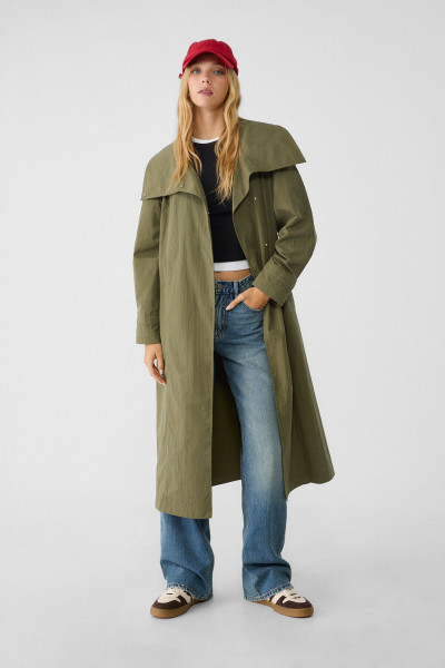 Oversize uzun trençkot Oversize uzun trençkot