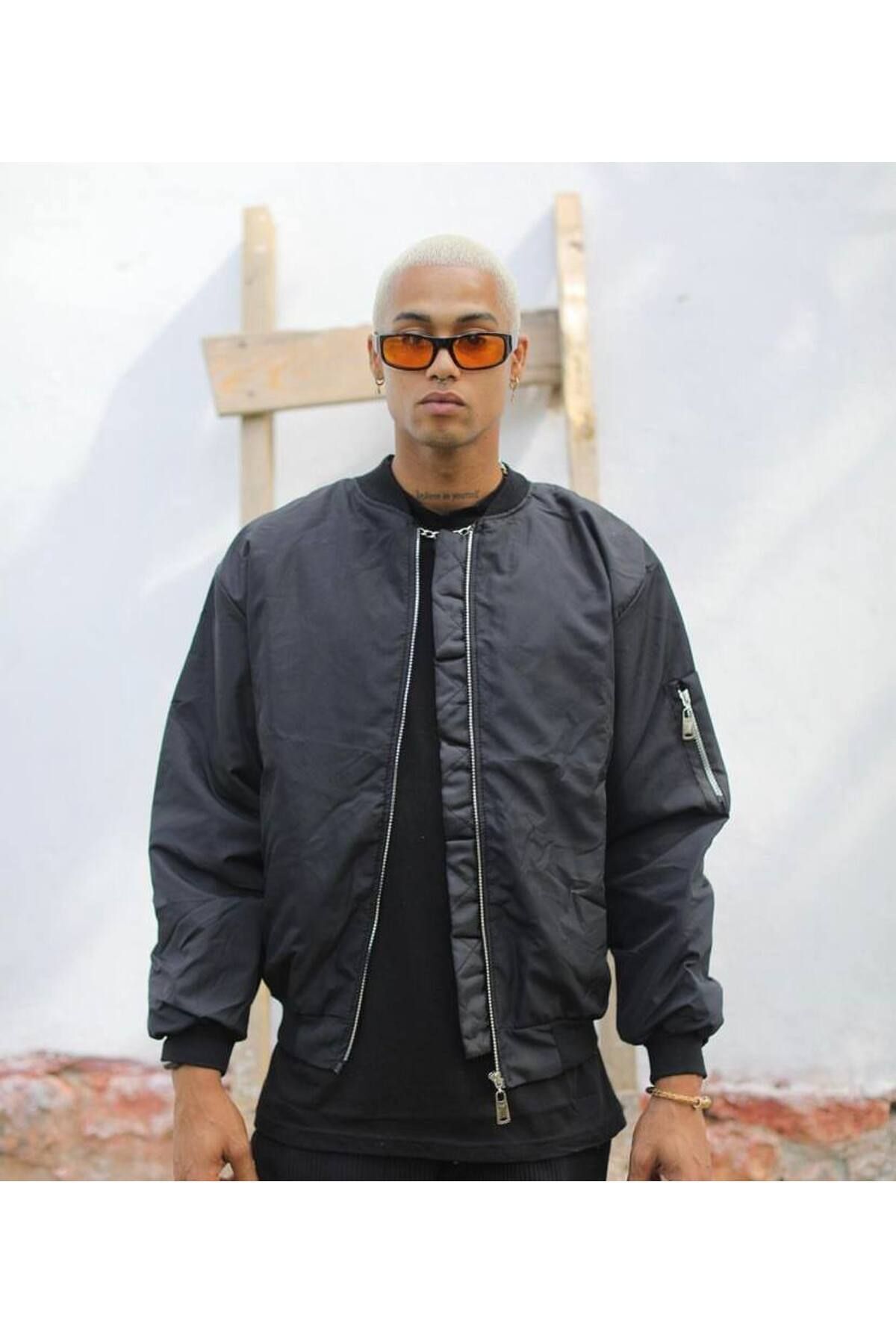 Siyah Bomber Mont Siyah Bomber Mont