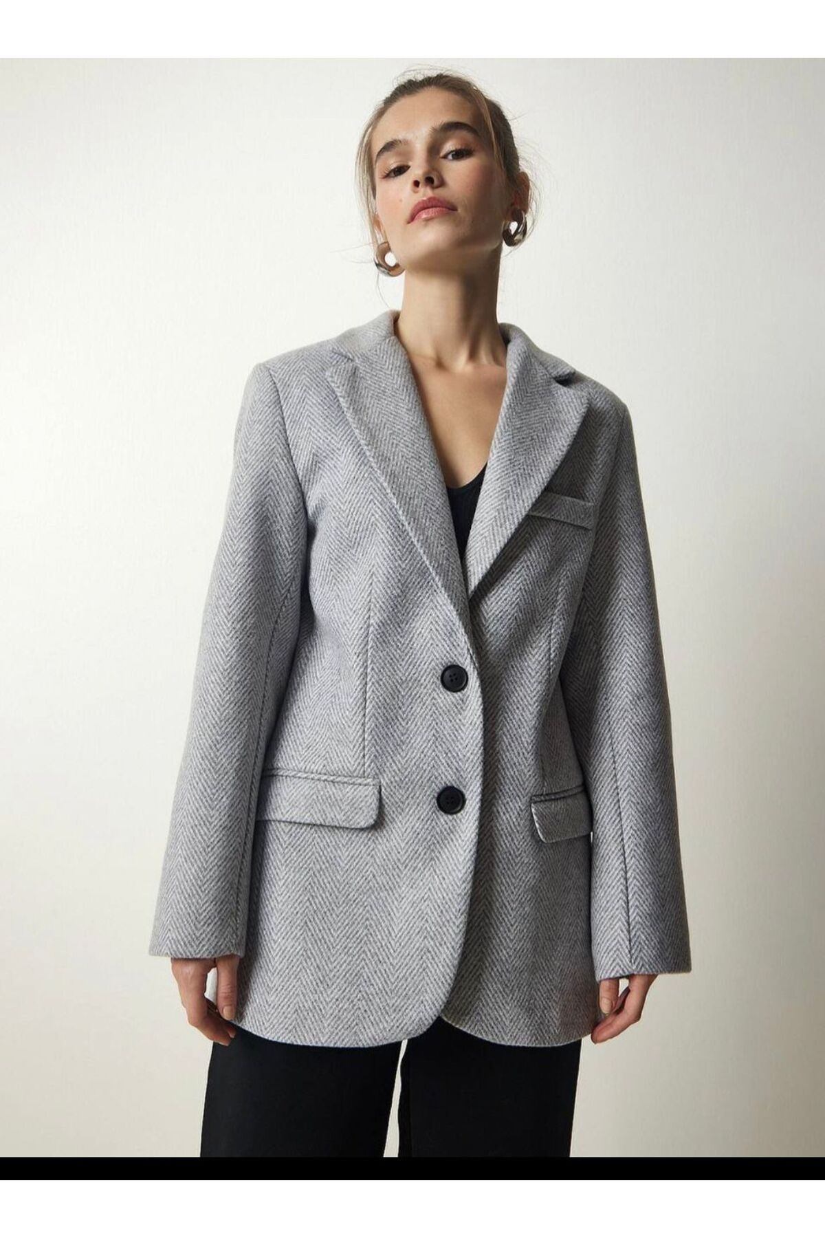 KOL DERİ DETAY CEKET