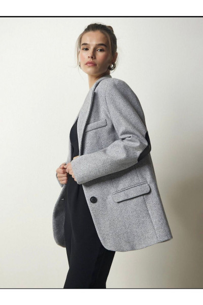 KOL DERİ DETAY CEKET