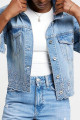 Kadın Regular Fit Taş İşlemeli Jean Ceket 2405831 Kadın Regular Fit Taş İşlemeli Jean Ceket 2405831