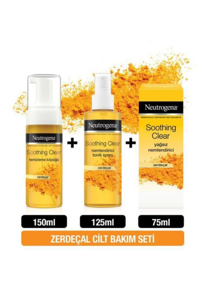 Soothing Clear Köpük 150 ml + Tonik 125 ml + Yağsız Nemlendirici 75 ml Soothing Clear Köpük 150 ml + Tonik 125 ml + Yağsız Nemlendirici 75 ml