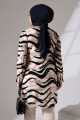 Viskon Tunik Sarmal Zebra Desen Düğmeli Tunik Pamuklu Tunik Diz Üstü Tunik Viskon Tunik Sarmal Zebra Desen Düğmeli Tunik Pamuklu Tunik Diz Üstü Tunik