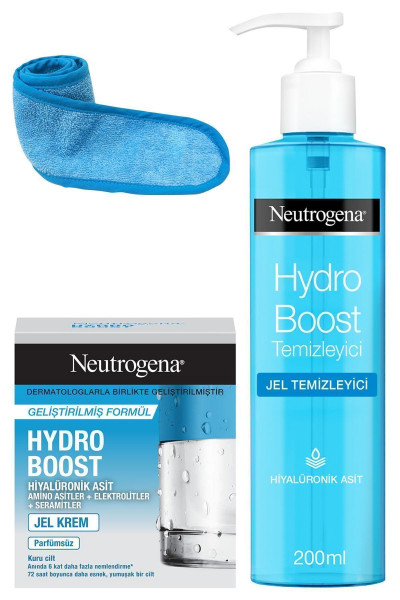 Hydro Boost Water Gel Temizleyici + Nemlendirici Kuru Ciltler Için + Saç Bandı. Hydro Boost Water Gel Temizleyici + Nemlendirici Kuru Ciltler Için + Saç Bandı.