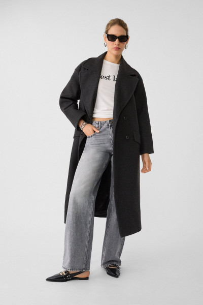 Yumuşak dokulu oversize kaban Yumuşak dokulu oversize kaban