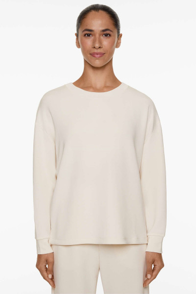 Modal içeren sırtı çapraz sweatshirt Modal içeren sırtı çapraz sweatshirt