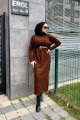 Oversize Bol Kesim Yarım Balıkçı Yaka Fitilli Triko Tesettür Elbise 38-44 Beden Arası Oversize Bol Kesim Yarım Balıkçı Yaka Fitilli Triko Tesettür Elbise 38-44 Beden Arası