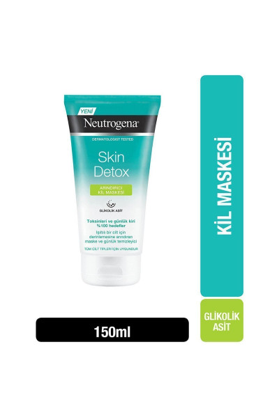Netrogena Skin Detox Arındırıcı Kil Maskesi 150 ml Netrogena Skin Detox Arındırıcı Kil Maskesi 150 ml