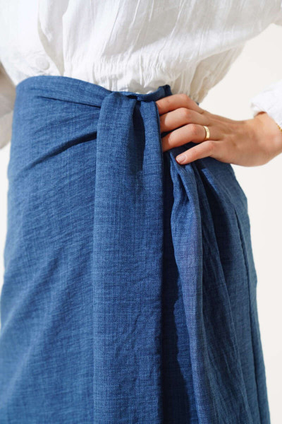 kusaklı yandan baglamalı etek