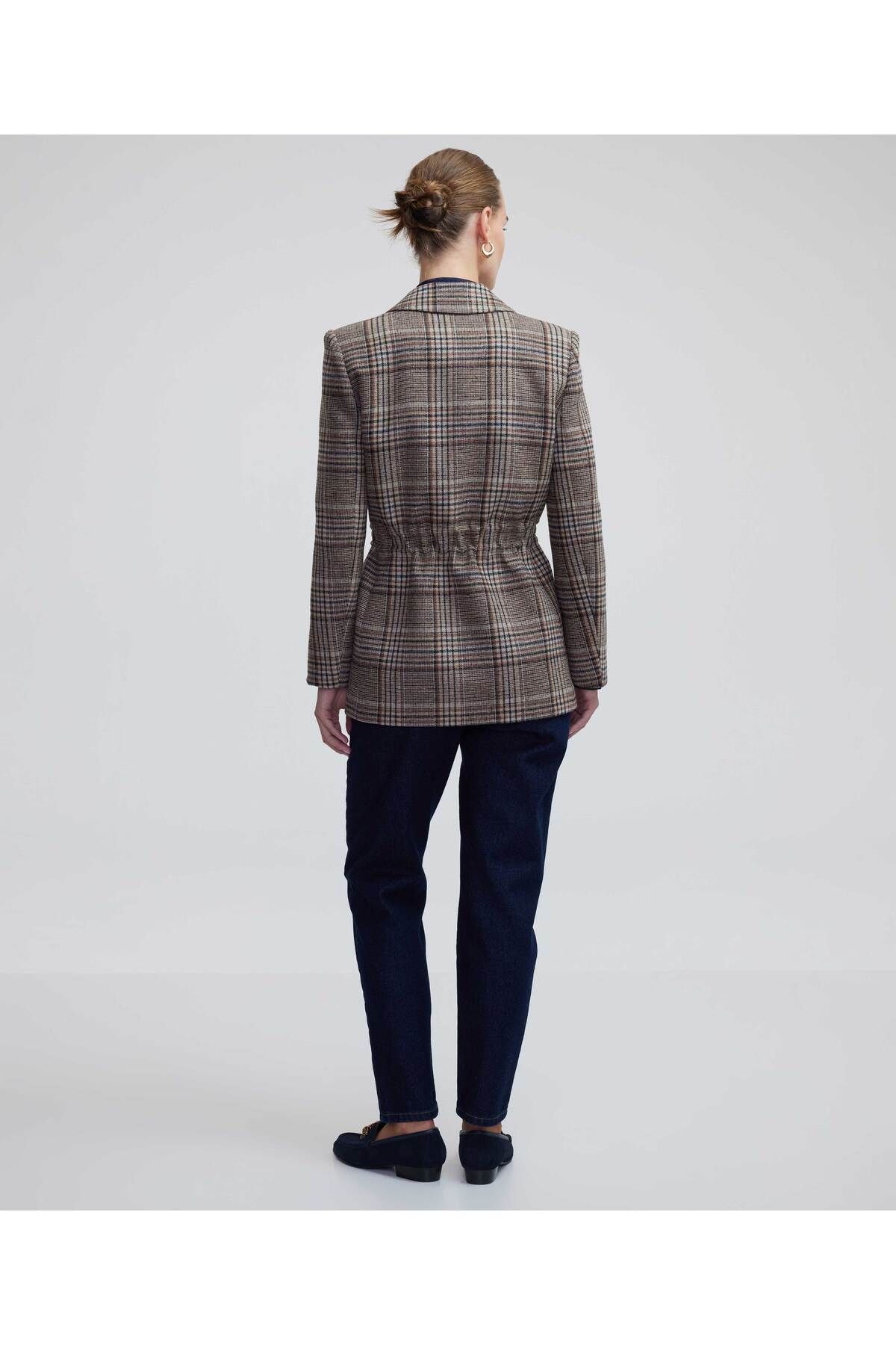 Kahverengi Kadın Blazer Ceket IW6240106011