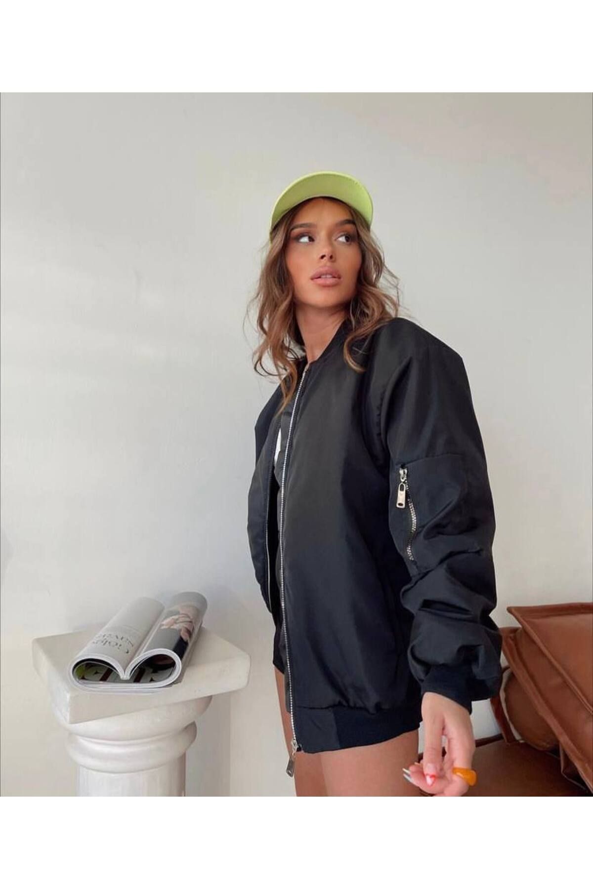 Siyah Bomber Mont Siyah Bomber Mont