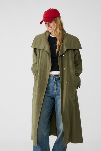 Oversize uzun trençkot Oversize uzun trençkot