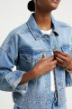 Kadın Regular Fit Taş İşlemeli Jean Ceket 2405831 Kadın Regular Fit Taş İşlemeli Jean Ceket 2405831