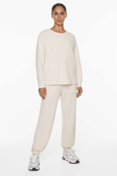 Modal içeren sırtı çapraz sweatshirt Modal içeren sırtı çapraz sweatshirt