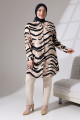 Viskon Tunik Sarmal Zebra Desen Düğmeli Tunik Pamuklu Tunik Diz Üstü Tunik Viskon Tunik Sarmal Zebra Desen Düğmeli Tunik Pamuklu Tunik Diz Üstü Tunik