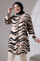 Viskon Tunik Sarmal Zebra Desen Düğmeli Tunik Pamuklu Tunik Diz Üstü Tunik Viskon Tunik Sarmal Zebra Desen Düğmeli Tunik Pamuklu Tunik Diz Üstü Tunik