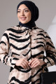 Viskon Tunik Sarmal Zebra Desen Düğmeli Tunik Pamuklu Tunik Diz Üstü Tunik Viskon Tunik Sarmal Zebra Desen Düğmeli Tunik Pamuklu Tunik Diz Üstü Tunik