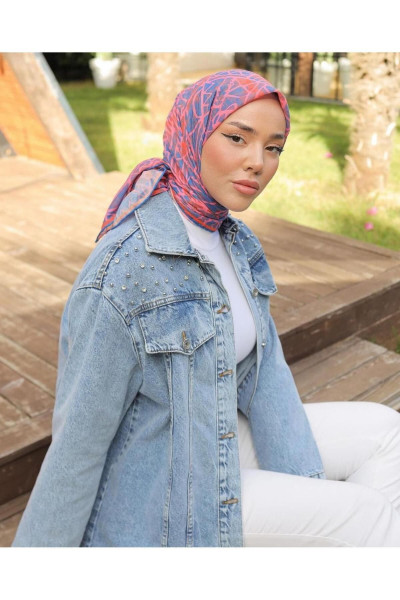 Kadın Taş İşlemeli Denim  Kot Ceket Açık Mavi Kadın Taş İşlemeli Denim  Kot Ceket Açık Mavi