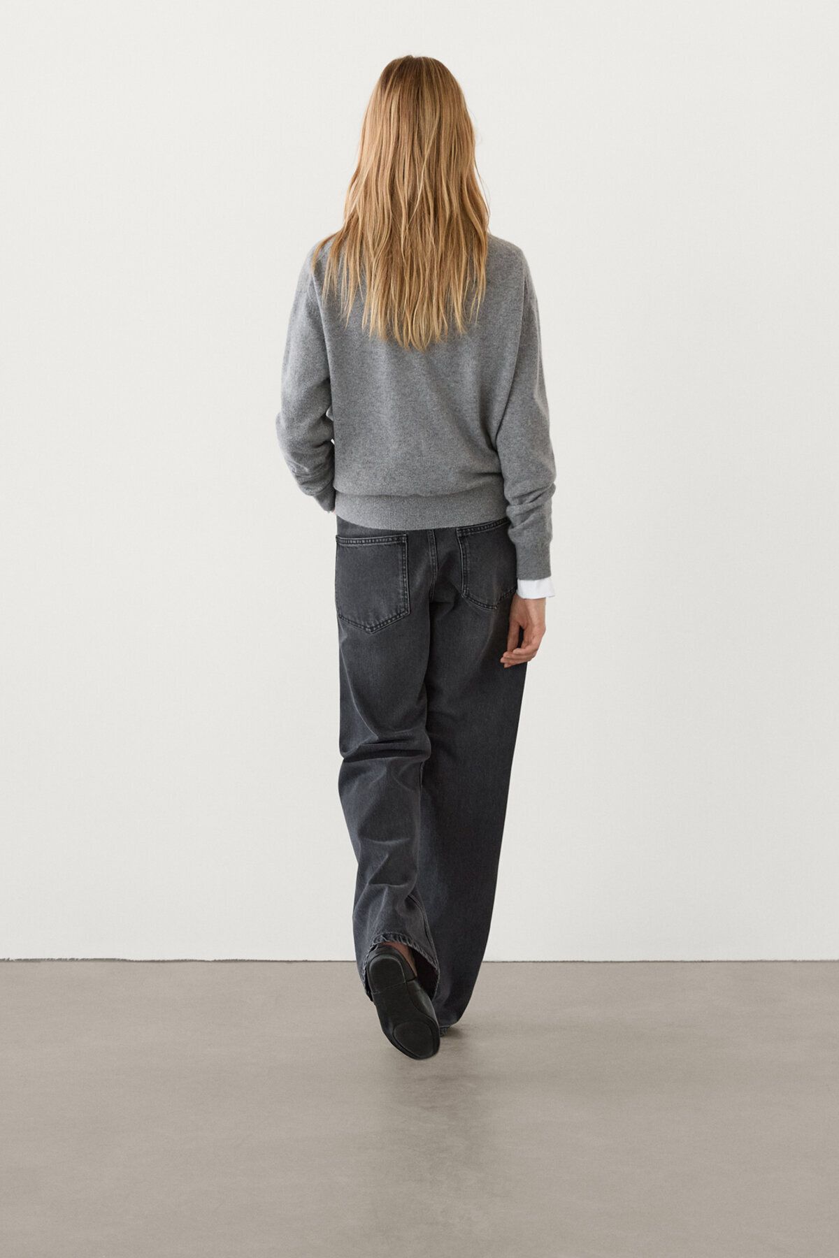 Orta bel uzun bol paça jean Orta bel uzun bol paça jean