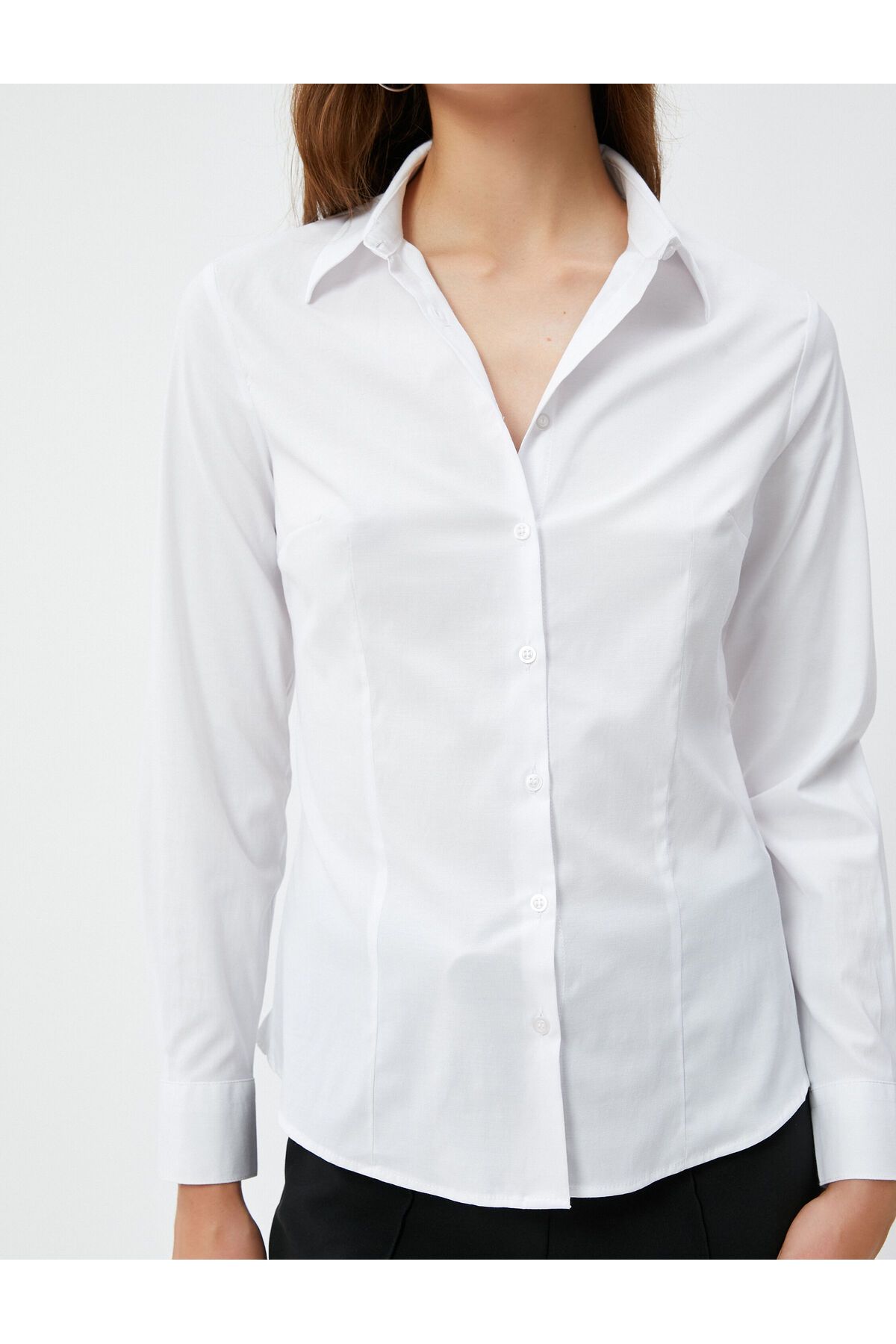 Slim Fit Gömlek Uzun Kollu Düğmeli Basic