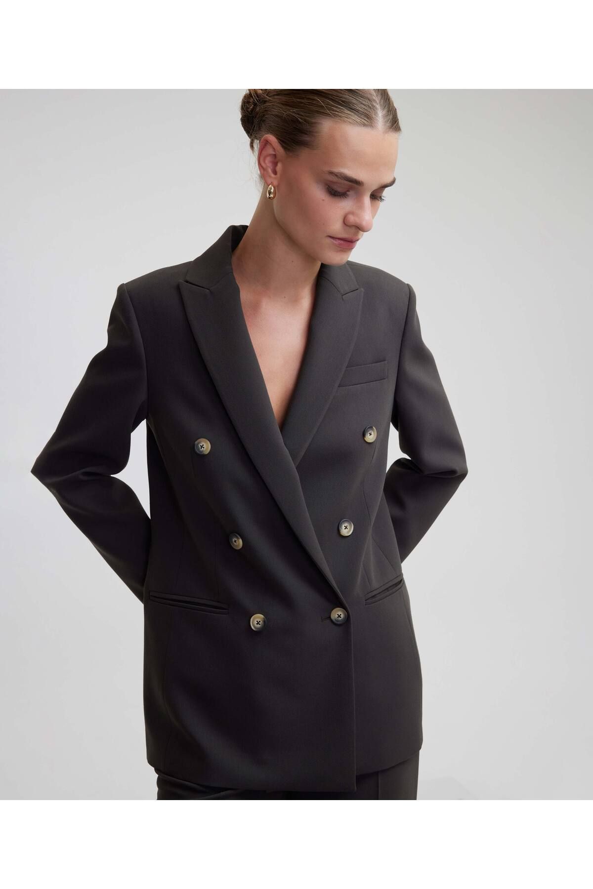 Vizon Kadın Blazer Ceket IW6240106034 Vizon Kadın Blazer Ceket IW6240106034
