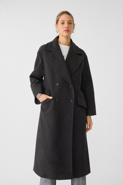 Yumuşak dokulu oversize kaban Yumuşak dokulu oversize kaban