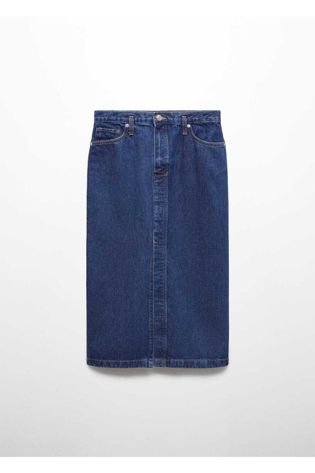 Midi denim etek Midi denim etek