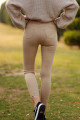 Likralı Yüksek Bel Bej Rengi Skinny Jean Likralı Yüksek Bel Bej Rengi Skinny Jean