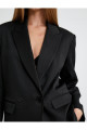 Vatkalı Blazer Ceket Kruvaze Düğmeli Kapaklı Cepli Vatkalı Blazer Ceket Kruvaze Düğmeli Kapaklı Cepli
