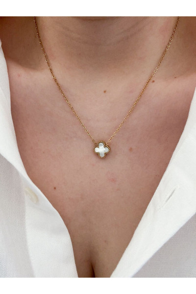 Van Cleef Çelik Yonca Kolye Van Cleef Çelik Yonca Kolye