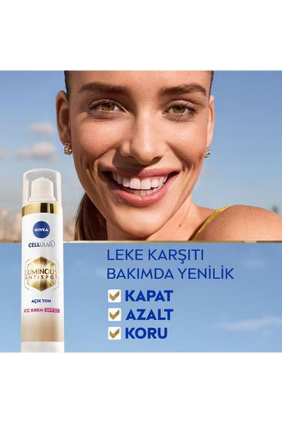 Luminous630 Koyu Leke Karşıtı SPF30 CC Yüz Kremi Açık Ton 40 ml Luminous630 Koyu Leke Karşıtı SPF30 CC Yüz Kremi Açık Ton 40 ml