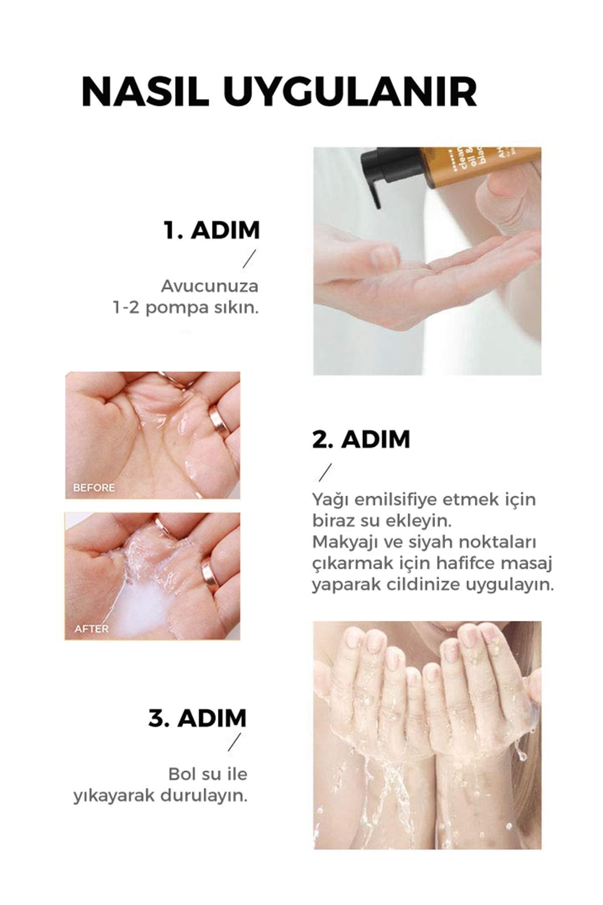 Pore Cleansing Oil Bha – Karma Ve Yağlı Ciltler Için Gözenek / Makyaj Temizleme Yağı [300ml]