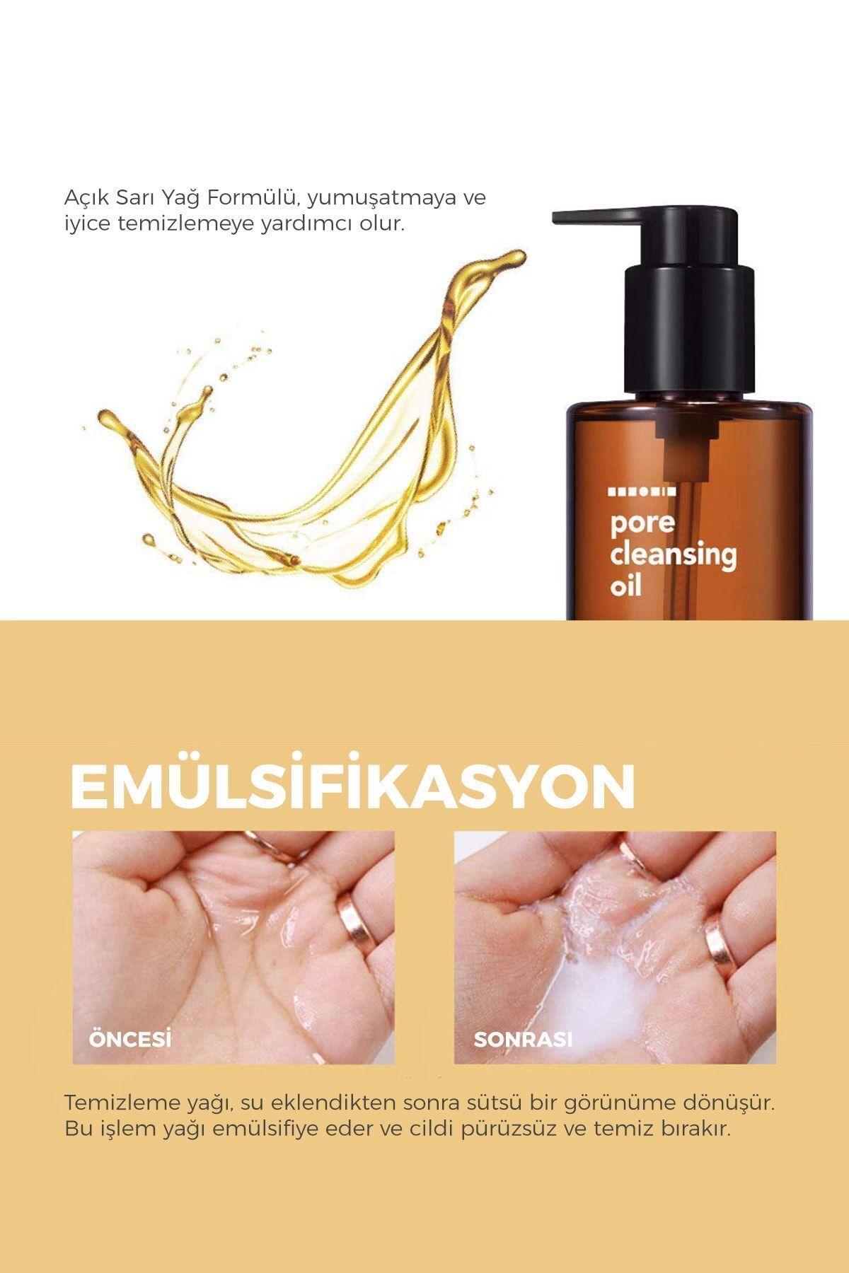 Pore Cleansing Oil Bha – Karma Ve Yağlı Ciltler Için Gözenek / Makyaj Temizleme Yağı [300ml]