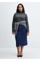 Midi denim etek Midi denim etek