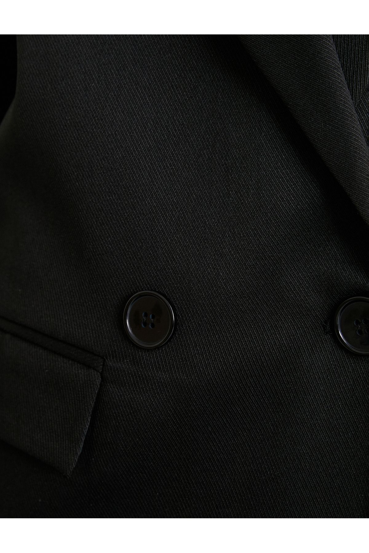 Vatkalı Blazer Ceket Kruvaze Düğmeli Kapaklı Cepli Vatkalı Blazer Ceket Kruvaze Düğmeli Kapaklı Cepli