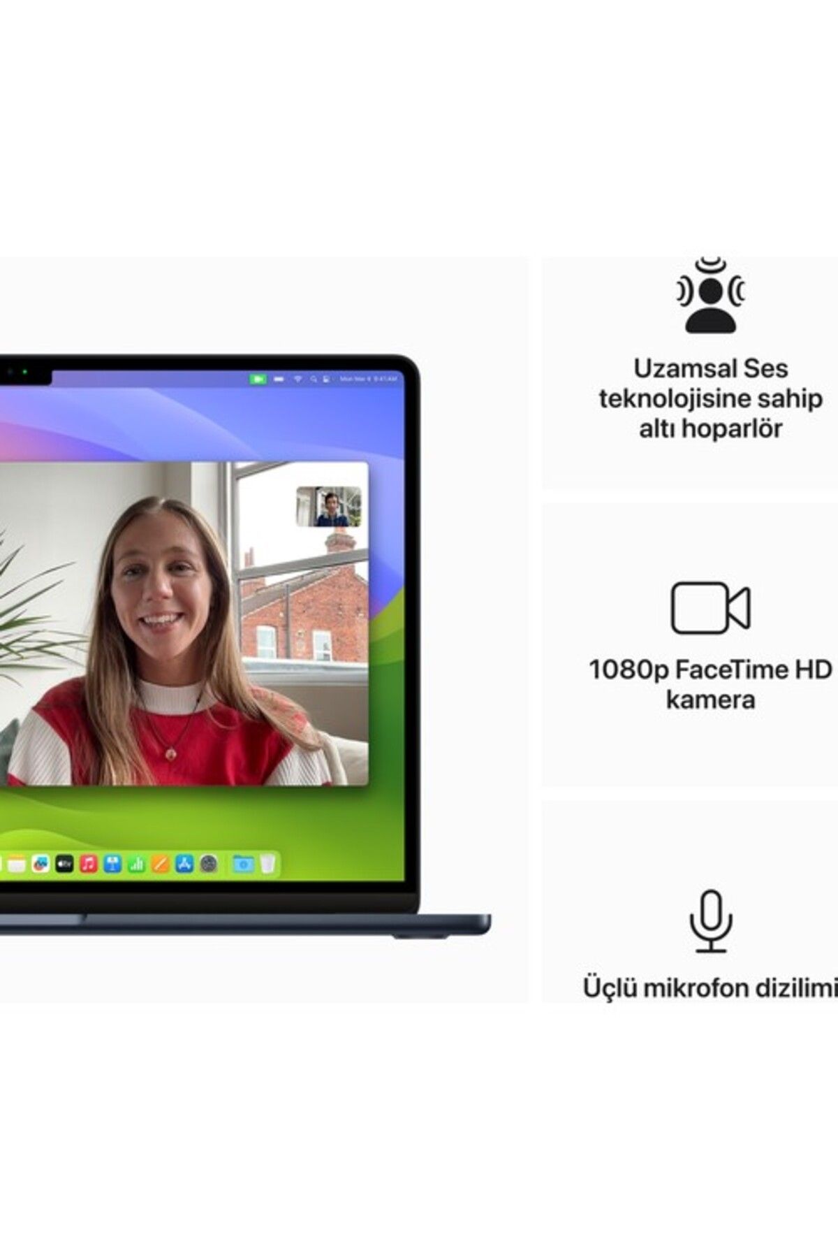 Macbook Air M3 Çip 8gb 256gb Ssd Macos 15" Taşınabilir Bilgisayar Gece Yarısı Mryu3tu/a Macbook Air M3 Çip 8gb 256gb Ssd Macos 15" Taşınabilir Bilgisayar Gece Yarısı Mryu3tu/a