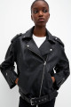 Oversize deri biker ceket Oversize deri biker ceket