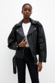 Oversize deri biker ceket Oversize deri biker ceket