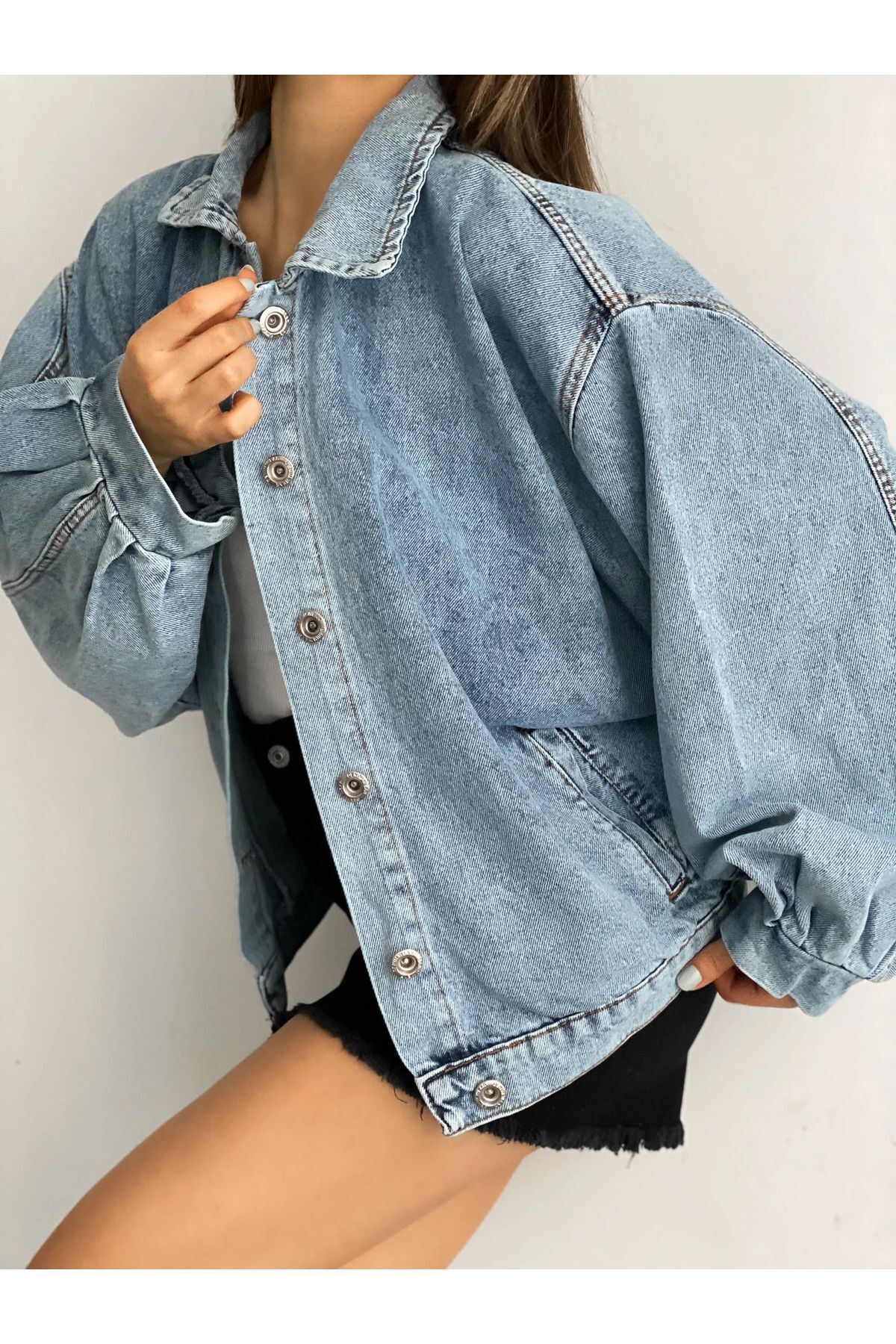 Oversize Denim Ceket Oversize Denim Ceket