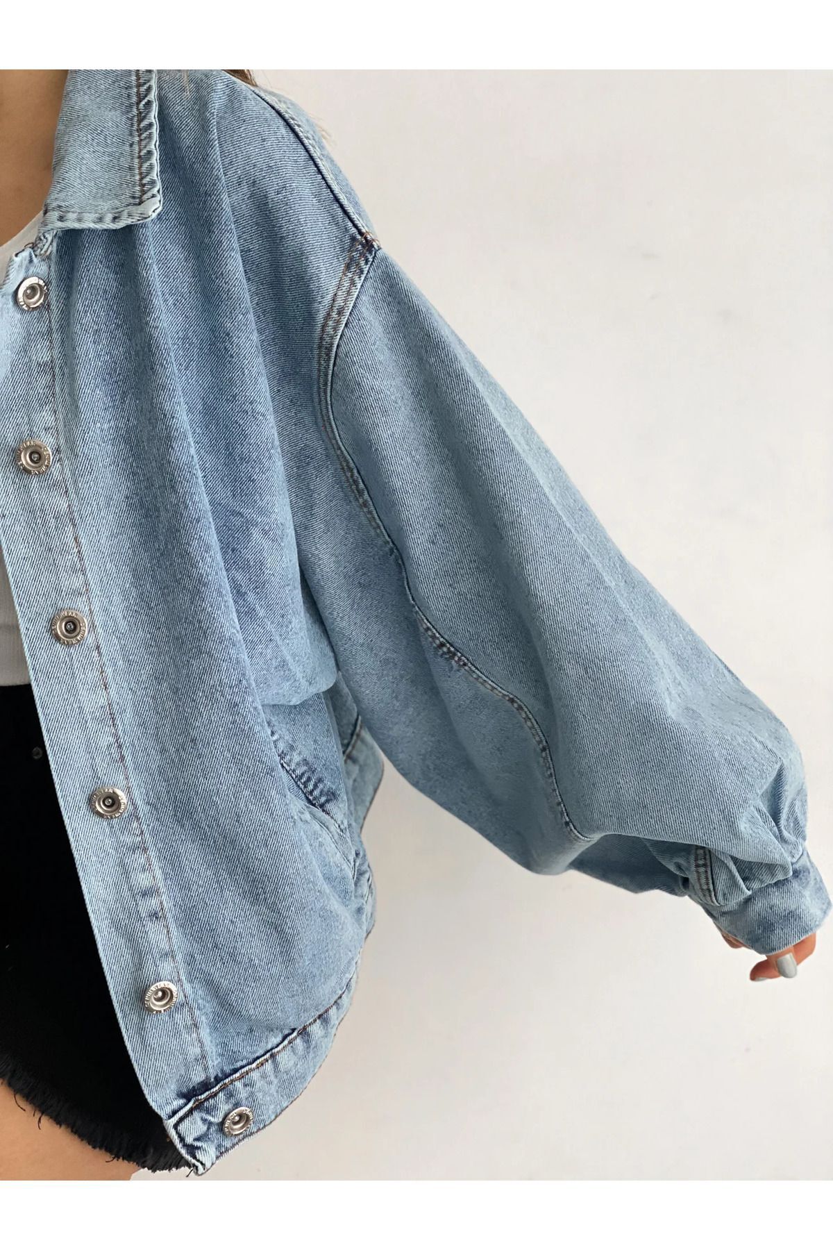 Oversize Denim Ceket Oversize Denim Ceket