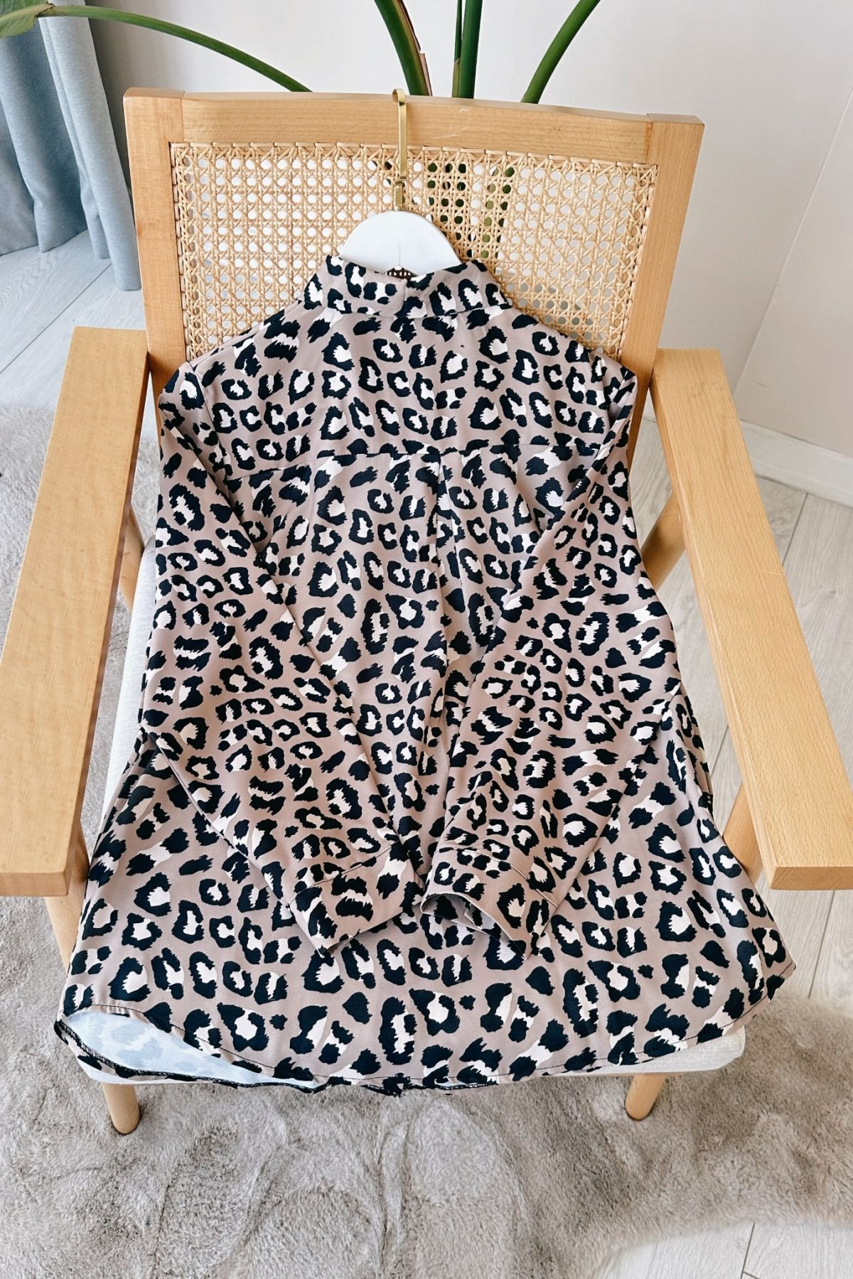 Leopar Desenli Tunik Gömlek Leopar Desenli Tunik Gömlek