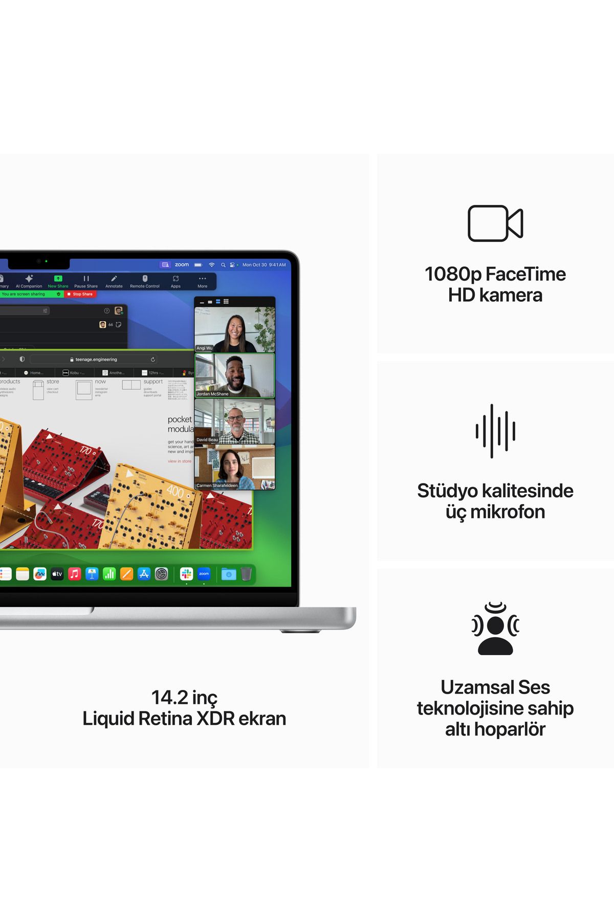 Macbook Pro M3 8gb 1tb Ssd 14 Inç Gümüş Mr7k3tu/a Macbook Pro M3 8gb 1tb Ssd 14 Inç Gümüş Mr7k3tu/a