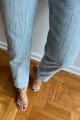 Mavi Taşlı Yüksek Bel Mom Fit Jean Mavi Taşlı Yüksek Bel Mom Fit Jean