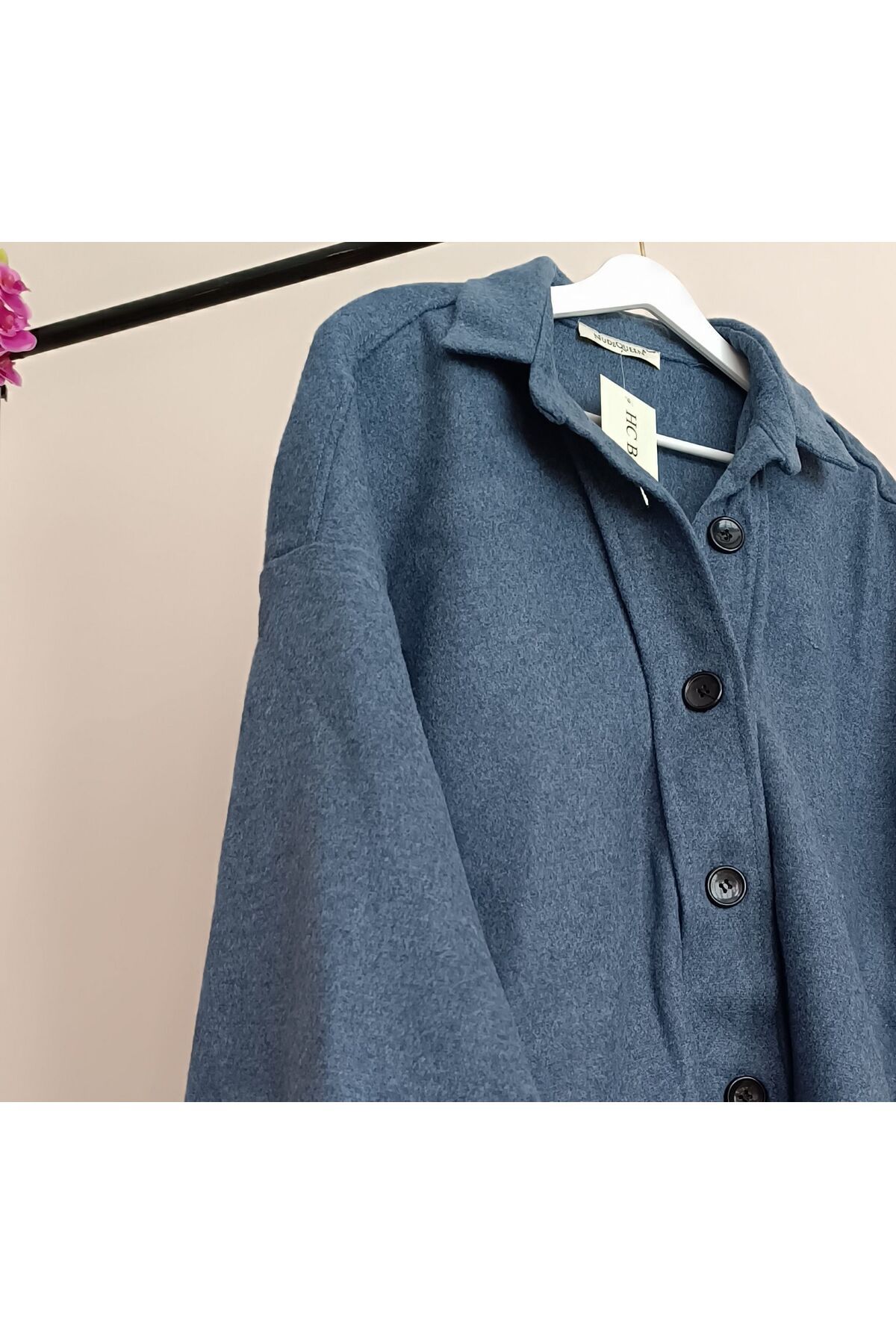 Kaşe Kumaş Oversize Gömlek Ceket Kaşe Kumaş Oversize Gömlek Ceket