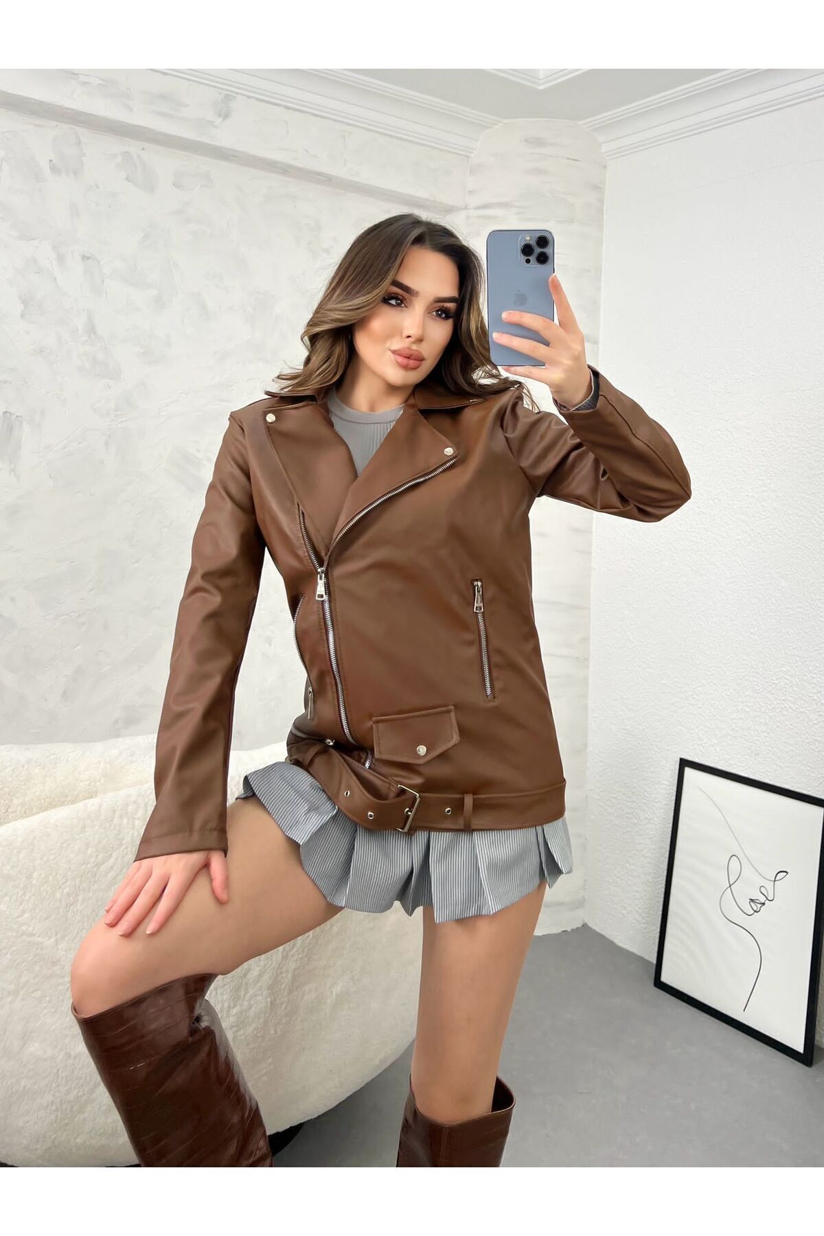 Kadın Oversize Uzun Ceket Kadın Oversize Uzun Ceket