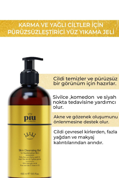 Karma Ve Yağlı Ciltler Için Pürüzsüzleştirici Yüz Yıkama Jeli Karma Ve Yağlı Ciltler Için Pürüzsüzleştirici Yüz Yıkama Jeli