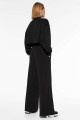Yumuşak dokulu çıtçıtlı modal wide leg pantolon Yumuşak dokulu çıtçıtlı modal wide leg pantolon